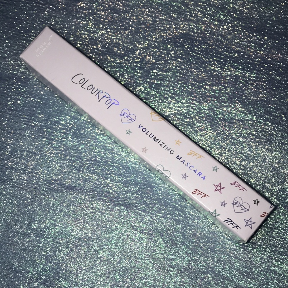 10/$5 Empty Box - Colourpop BFF Volumizing Mascara in Left on Red